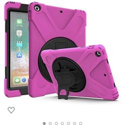  HOT PINK iPad 9.5 Tablet Case With Strap