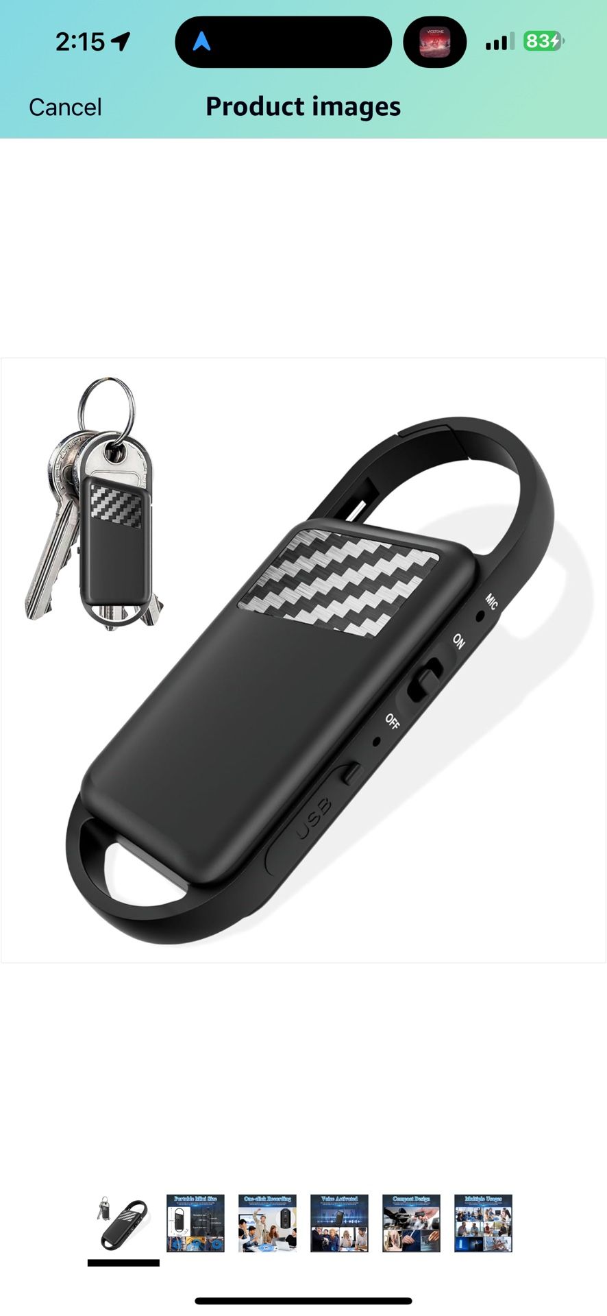 64GB Digital Voice Recorder with Playback - 750 Hours Voice Activated Recorder Digital Audio Recorder with MP3 Music Player - Small Recording Device P