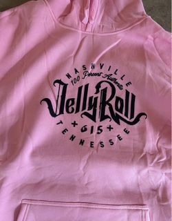 New XXL Pink Jelly Roll Nashville Hooded Sweatshirt 