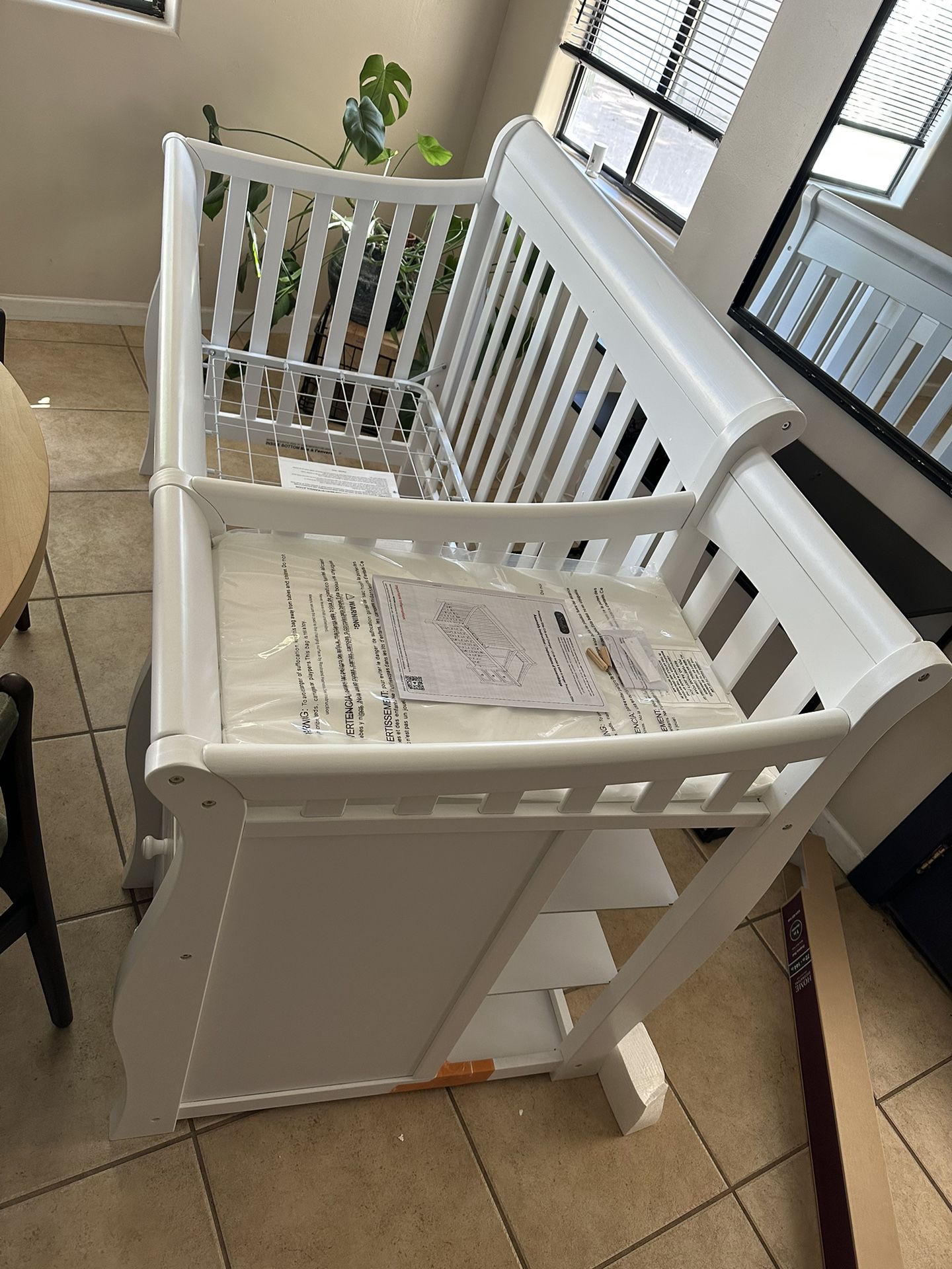 Baby Crib - New and assembled 