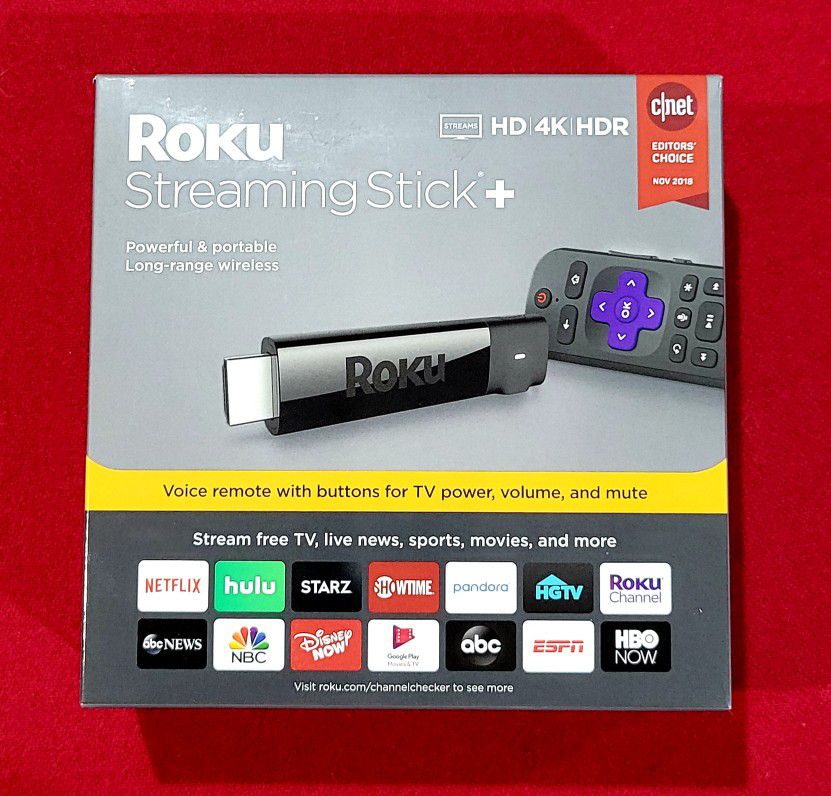 Roku Streaming Stick+ 4K Media Player - NEW! 🔥