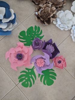 Foam flowers for party decoration