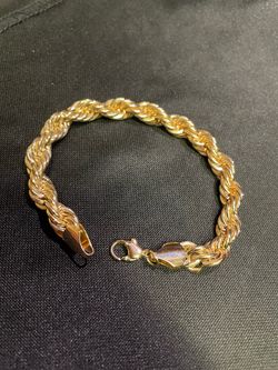 14K Plated Rope Bracelet