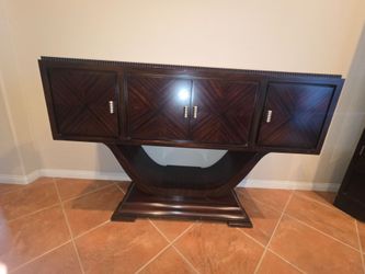 Dark Wood  Buffet/Sideboard with display shelves