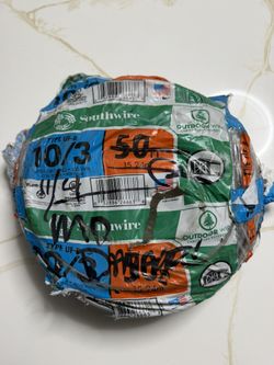 50 ft. 10/3 Gray Solic CU UF-B W/G Wire