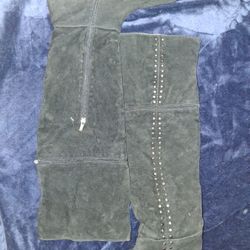 41/11 EXTREME Knee High Zip Up Sude Boots Size 6