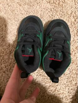 Nike Kids' Air Jordan 4 RM "Gorge Green" Black And Green Toddler 5C