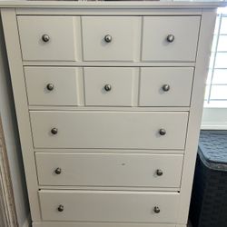 Tall White Dresser 