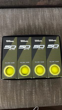 Wilson 50 Elite Yellow Golf Balls