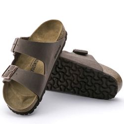 Birkenstock Womens Arizona Brown Sandals EUR 37 (Narrow) (1412734)