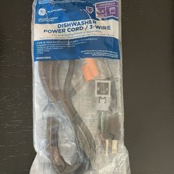 GE Dishwasher Power Cord, 3 Wire