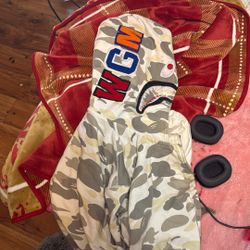 White Glow In The Dark Bape Zip