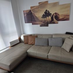 Sectional For Sale Only Had It For A Year And Half. It's Stain Resistant And It Doesn't Have Any Tears Or Anything On It.