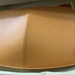 LV Leather Suede Demi Lune Pochette 