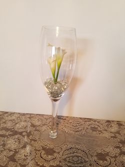 Wedding Champagne vase 19 1/2 inches tall