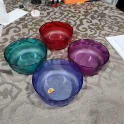 Tupperware Jewel Tone Salad Bowls 