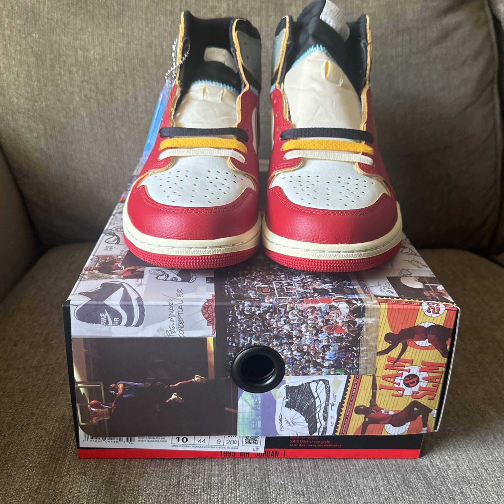 Union LA x Air Jordan 1 Retro OG SP High Chicago Shadow Size 10M