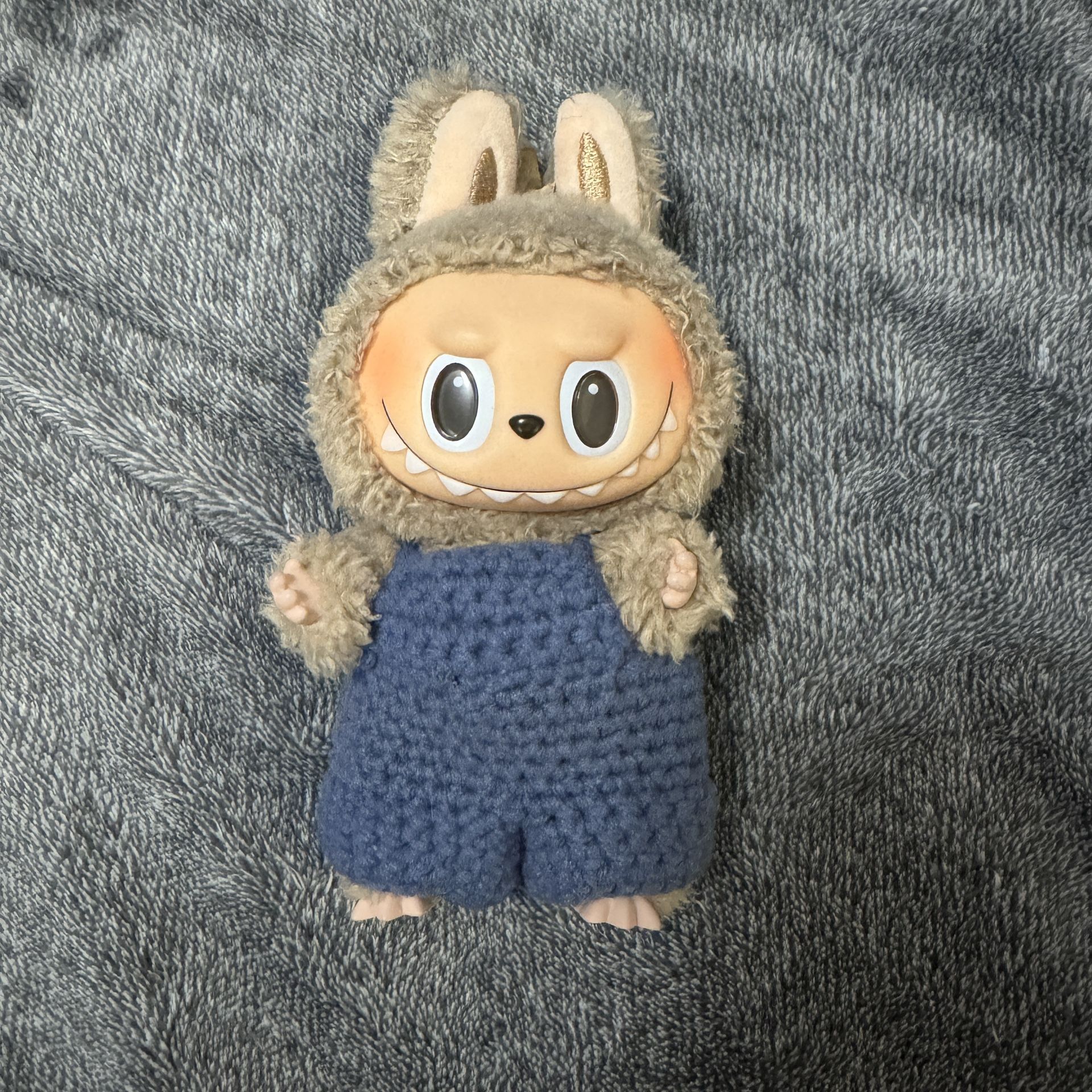 Labubu Pop Mart The Monsters Overalls Blue 