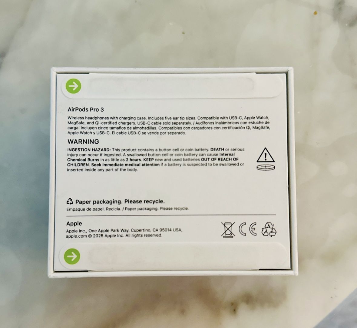 Apple AirPods Pro 3 Wireless Earbuds, Active Noise Cancellation, Live Translation, Heart Rate Sensing, Hearing Aid Feature, Bluetooth Headphones