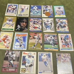 Lot Of 19 Barry Sanders Football Cards