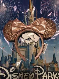 Official Disney Rose Gold Minnie Mouse ears