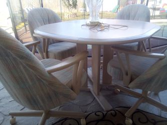4 chair table set