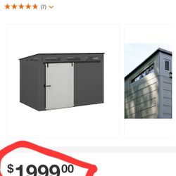Modernist® 10 ft. x 7 ft. Barn Door Storage Shed

