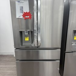 LG - Standard-Depth MAX 28.6 Cu. Ft. 4-Door French Door Smart Refrigerator with Full-Convert Drawer - Stainless Steel Model: LF29H8330S