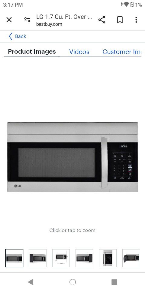 LG - 1.7 Cu. Ft. Over-the-Range Microwave with EasyClean - Stainless Steel


