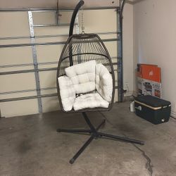 Hanging Egg Swing Chair For Patio / Balcony