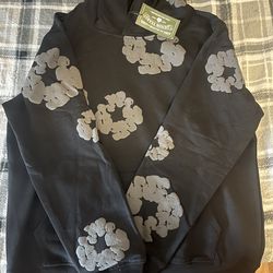 Demin tear hoodies Large