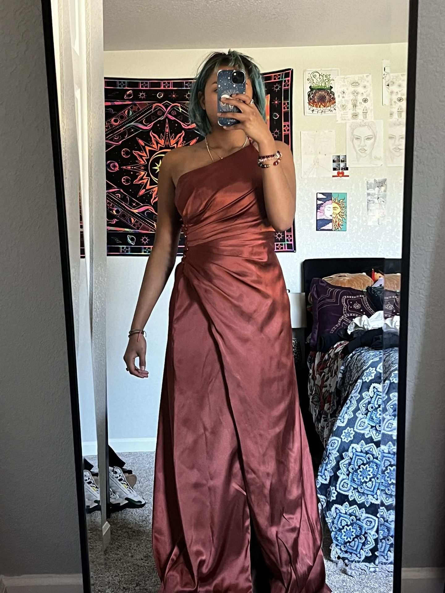 Brides Maid Dress Copper