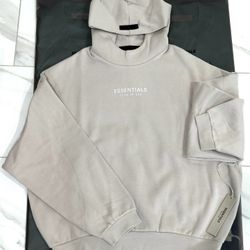 Fear of God Essentials Hoodie Silver Size Small & Medium