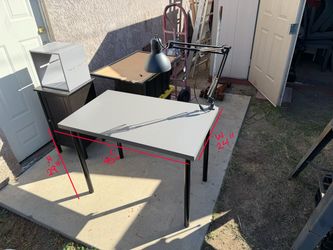 Student Desk and Bulletin Board