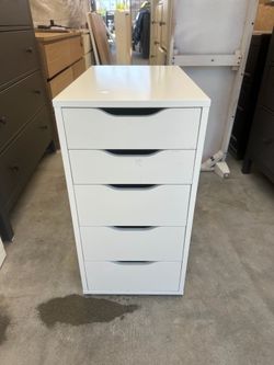 White ikea Alexa dresser