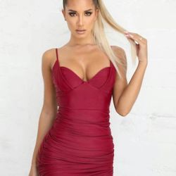 Backless Ruched Dress