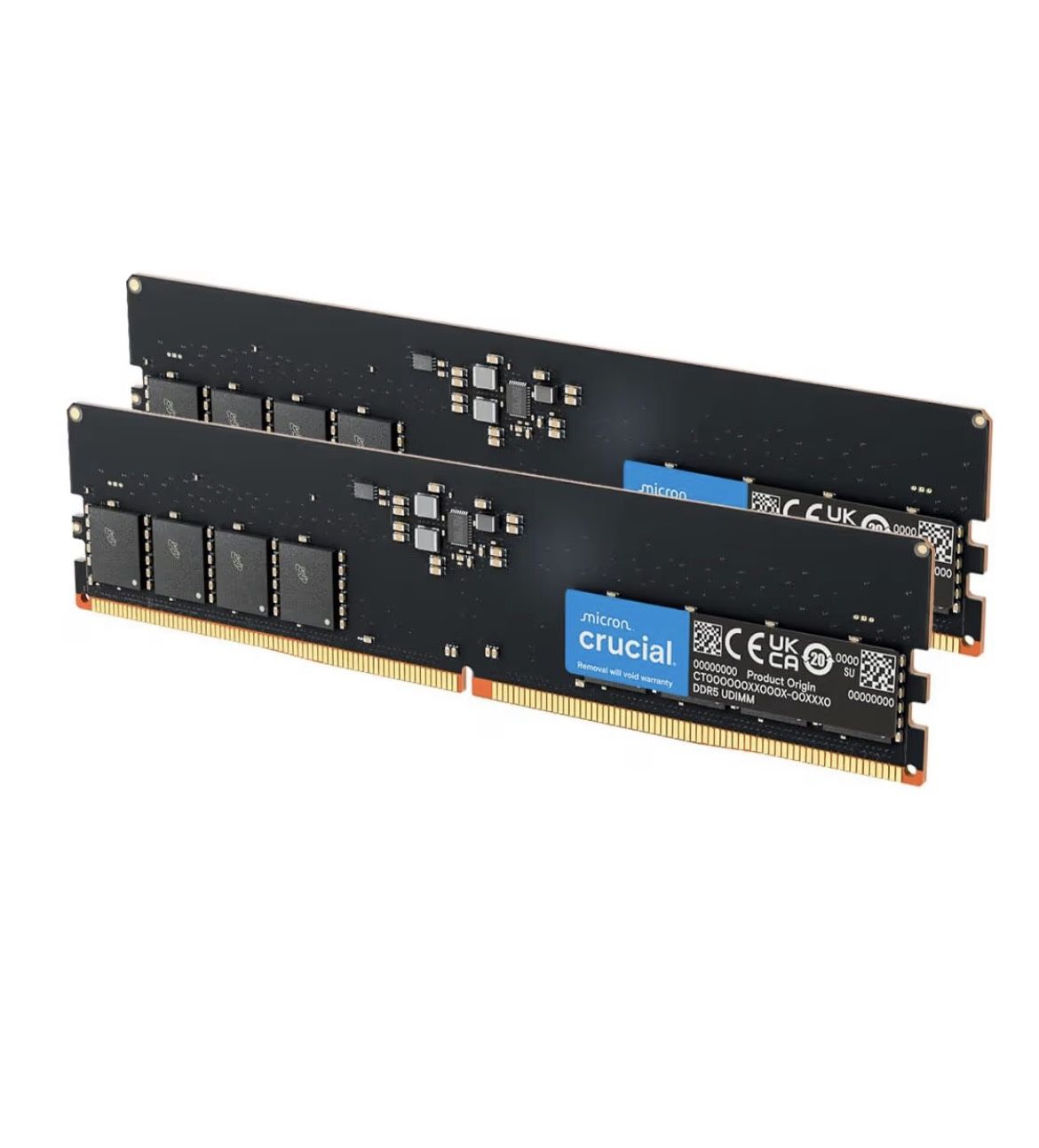 Crucial 128GB Kit (2x64GB) DDR5 RAM 5600MHz Desktop Memory Kit, UDIMM CT2K64G56C46U5 (NEW)