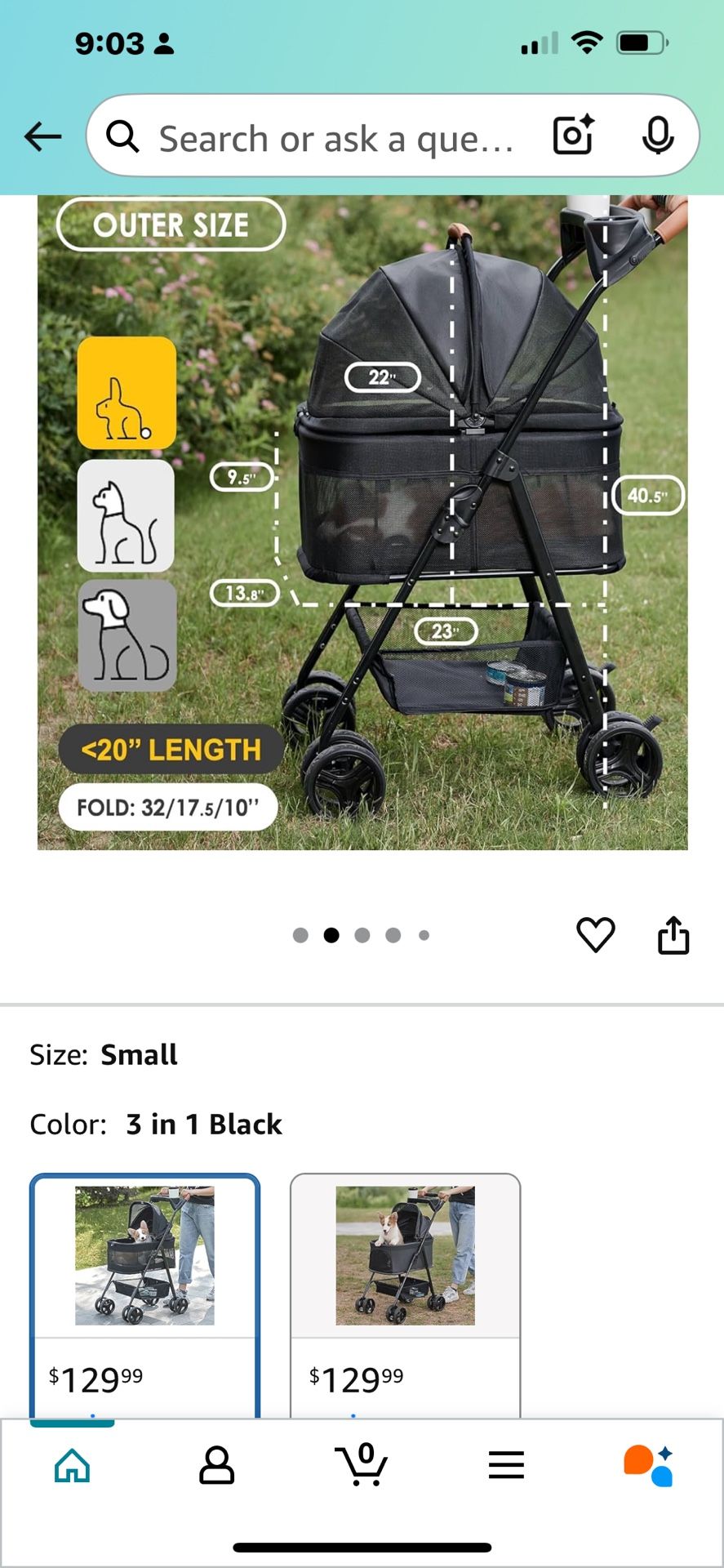 Brand New PET Stroller