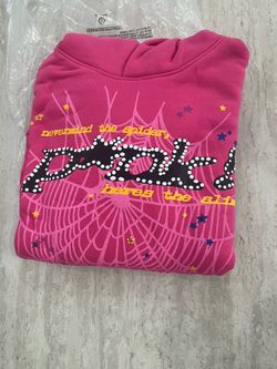 pink and black spider hoodie