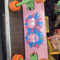 Primitive Skateboarding x Rick & Morty Rodriguez Rick Skateboard Deck.
