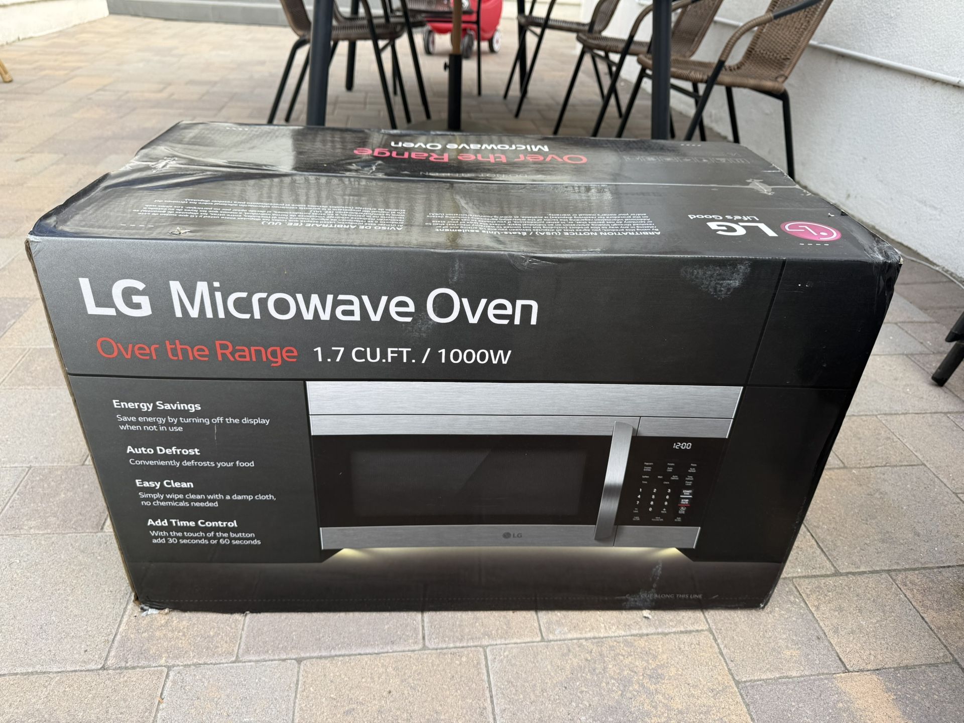 LG Over-the-Range Microwave Oven – 1.7 cu. ft., 1000W
