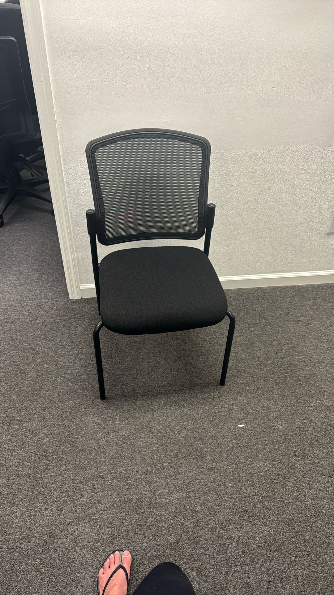 Black Waiting Room Office Chair