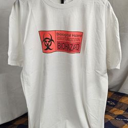 Men's Vintage Biohazard Shirt 2002 Graphic Delta Pro Weight Size XL