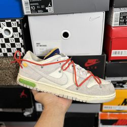 Nike Dunk Low Off White Lot 13 size 11.5 USED But Clean