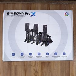 SIMSONN P3-H3 Racing Simulator Pedals with Ultimate Driving Experience & LED Ambient Lights - PC Gaming Gear