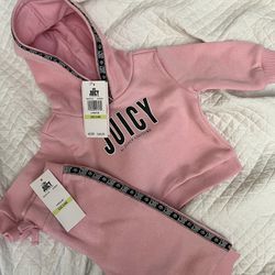 Baby Juicy Couture Pink Tracksuit 3-6 Mths NWT