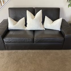Ikea Leather Sofa Loveseat!