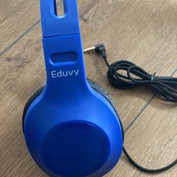 Blue Adjustable Headphones 