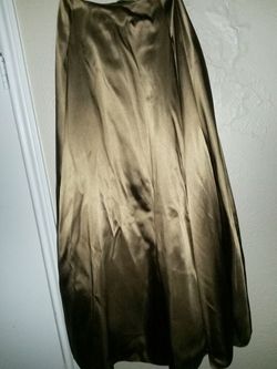 Long Gold Evening Skirt