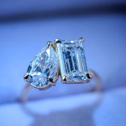 4.39ct Toi et Moi Diamond Ring – IGI Certified - 14K Solid Gold